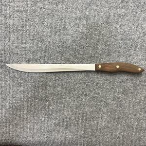 Cutco 23 Slicing Knife Wood Handle USA Made 14" Carving Chef Collectible